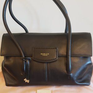 Radley London Black Leather Shoulder Bag Large Satchel